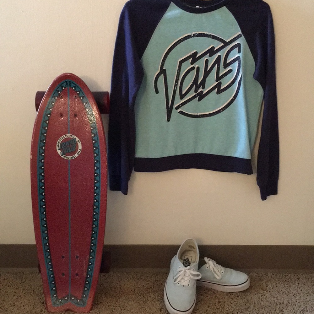 **MOVING SOON!** Purple and Blue Vans Sweatshirt